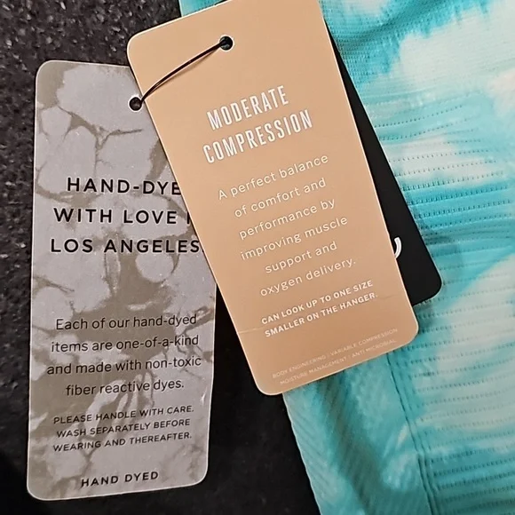 NUX Hand Dyed Leggings High Rise New - Picture 3 of 4